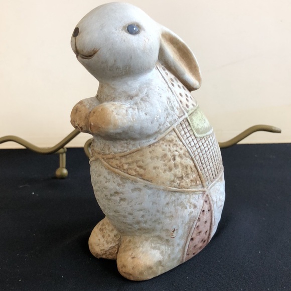Rabbit Standing Statue Pottery Home Decor - Picture 6 of 8
